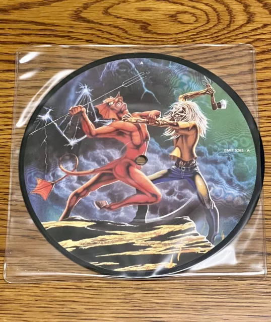 Iron Maiden: ‘Run To The Hills’ EMIP 5263 UK 7” Vinyl Single Picture Disc Record