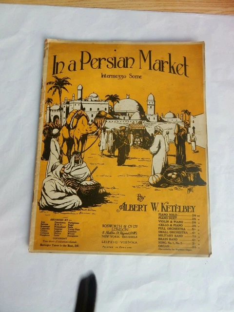 Art Deco  Graphics  Persian Market  Music Score  24 X 29 Cm