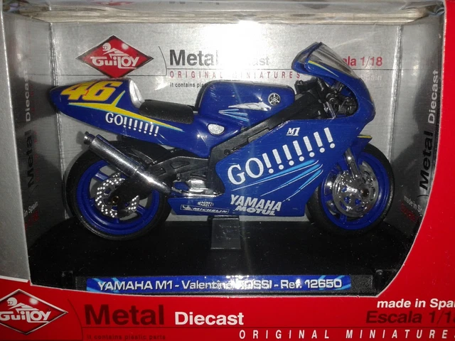 Moto Yamaha YZR-M1 Rossi GUILOY 1/10 – Test EVO 2005 – Noir Métal