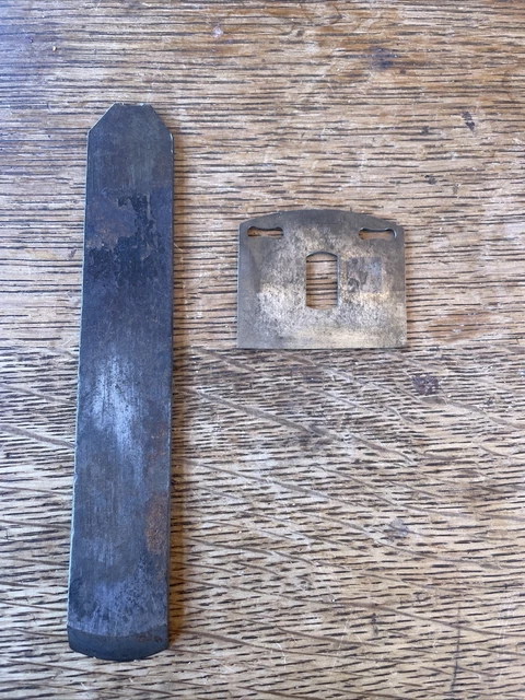 Stanley Sweetheart No. 151 Spokeshave Blade + Hollow Plane Iron Antique