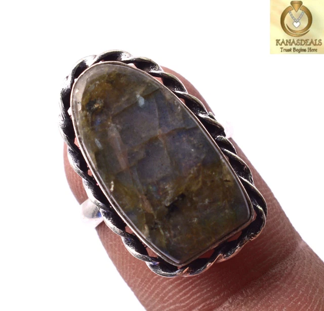 Labradorite Plated Ring Incredible Jewellery 6 GM Value-Priced @1.99-69947