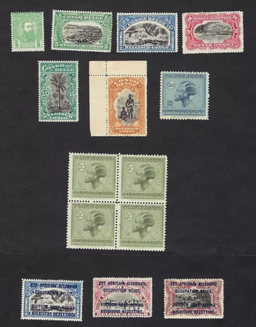 Congo Belge  et Ruanda Occup  Belge lot de timbres neufs **, très beaux