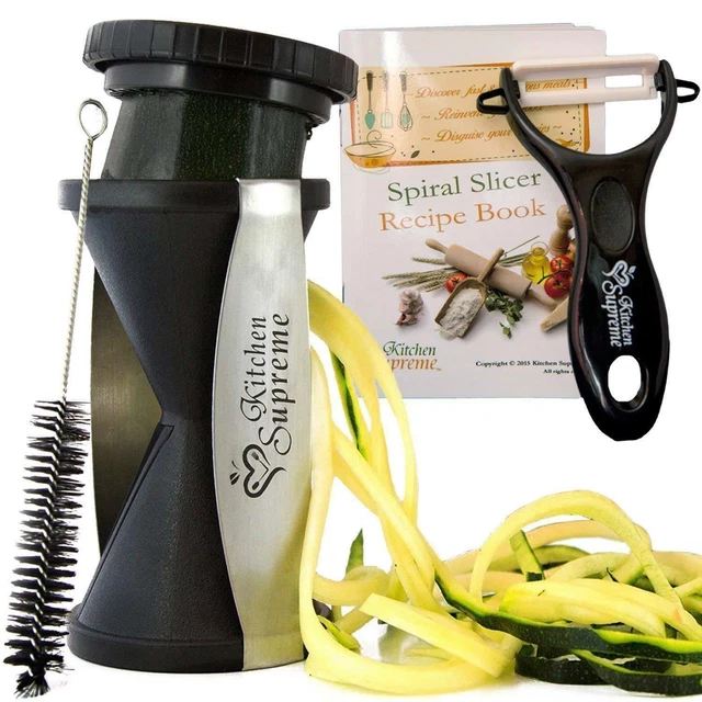 Create Veggie Twists with Facility: cortadora de verduras en espiral para frutas y verduras