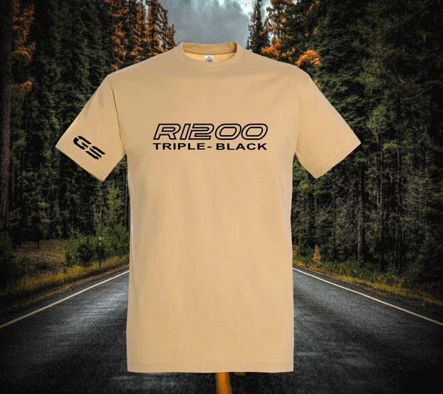 T-shirt per fan BMW R1200GS Triple-Black R 1200 GS sabbia taglia: M - 3XL