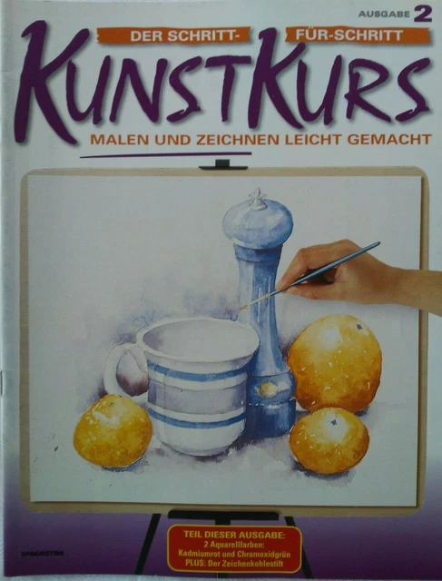 Ausgabe 2, Der Schritt-für-Schritt Kunstkurs, Malen und Zeichnen leicht gemacht