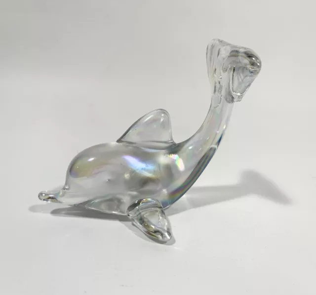 Silvestri Dolphin Aurora Borealis Crystal Handmade