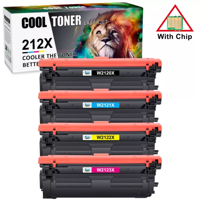 4x XXL Toner compatible with HP 212X LaserJet Enterprise M554dn M578dn M555