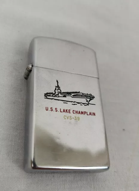 USS LAKE CHAMPLAIN CVS-39 Zippo Lighter - USA, Vintage $64.99