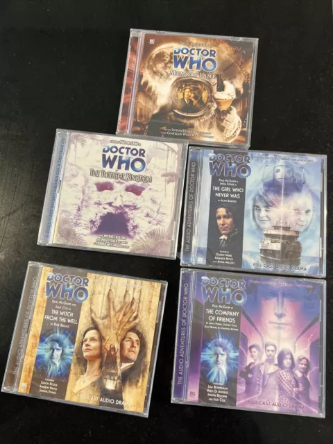 Big Finish Doctor Who 5 CDs Main Range Bundle 8th Dr Paul McGann NEW