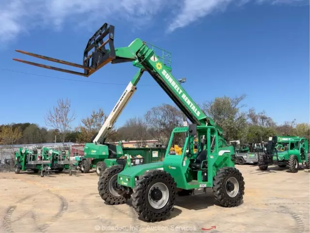 2014 Skytrak JLG 6036 6,000 lb Telescopic Reach Forklift Telehandler 6k bidadoo