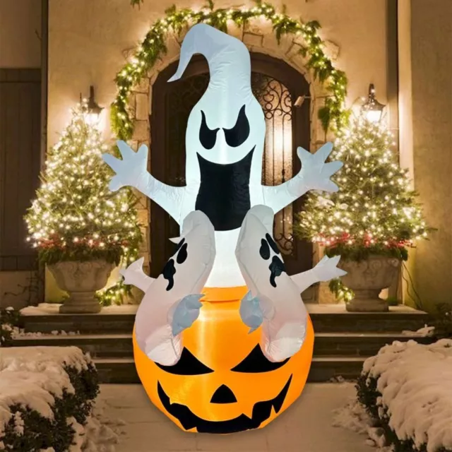 Cloth Ghost Inflatable Pumpkin Lamp Halloween Pumpkin Lamp  Ghost Festival
