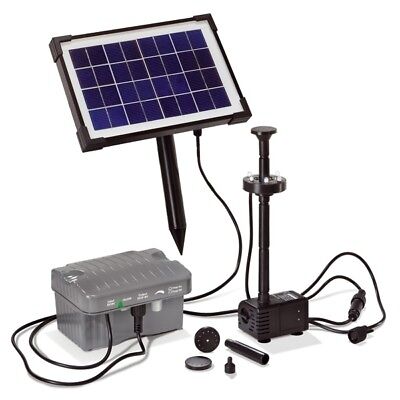 Esotec 10 W Solaire Pompe de Bassin Avec LED Batterie Étang Jardin D'Immersion 