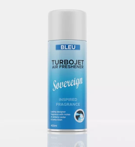 sovereign turbo jet Spray, Air Freshener, Air Sanitiser, 500ml Bleu