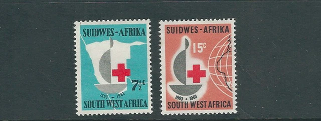 SOUTH WEST AFRICA 1963 RED CROSS set of 2 (Scott 295-296) VF MNH ZX