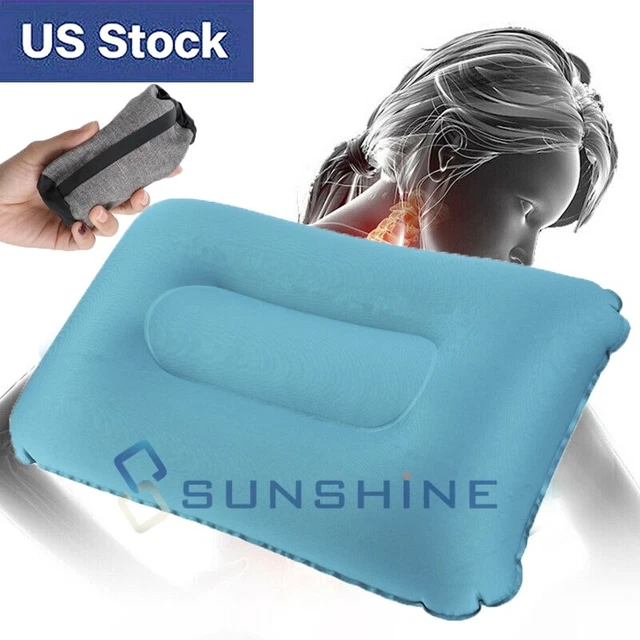 Portable Airplane Neck Head Cushion Pillow Air Travel Camping Hiking Nap Rest