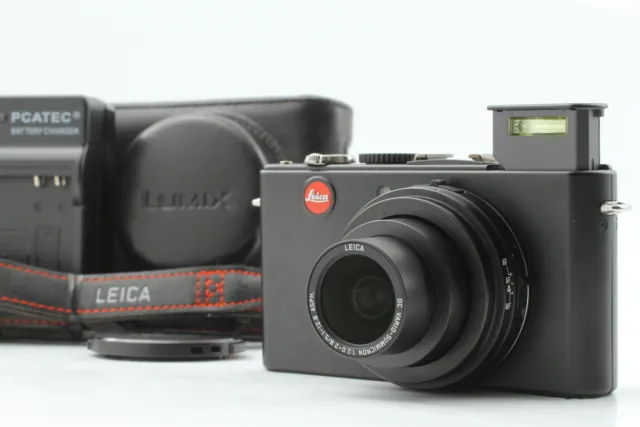 [MINT w/case] Leica D-LUX 4 10.1MP Digital Camera black From JAPAN