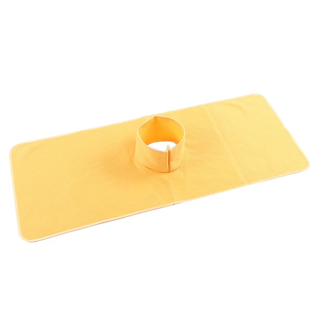 Sábana de cama lavable toalla de masaje a vapor para el cuidado de la piel 35 X 90 cm (amarillo NUEVO