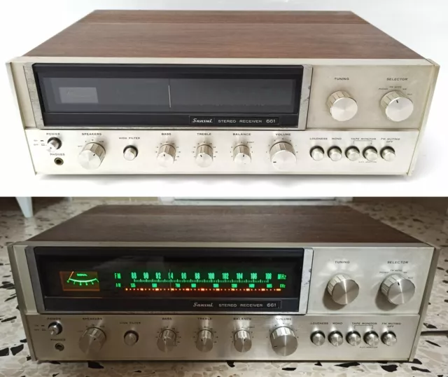 Amplificatore Sansui 661 AM FM Stereo Receiver vintage anni 70 hifi home audio