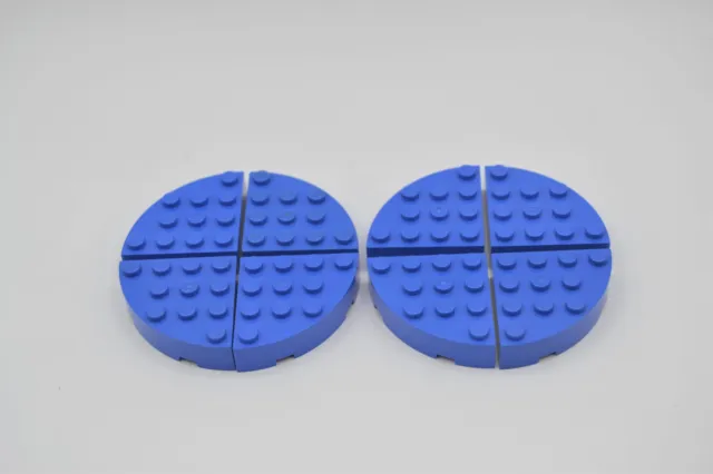LEGO 8 x Stein City 1/4 Kreis blau Blue Brick Round Corner 4x4 Full Brick 2577