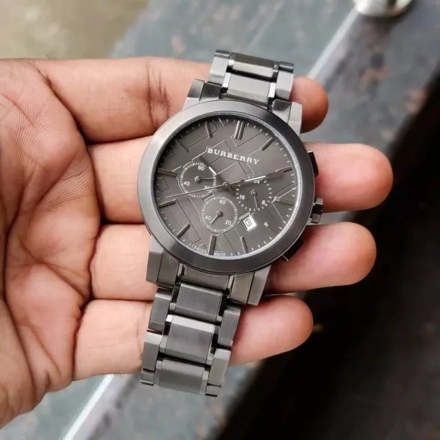 Burberry mens chronograph deals