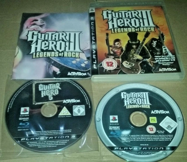 Guitar Hero III Legends of Rock Guitar Hero 5 PS3 PlayStation 3 PAL UK VAT INC 0