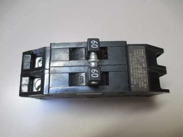 Interruptores de postes dobles o 2 30A 60 amperios Zinsco GTE Sylvania inv 9794