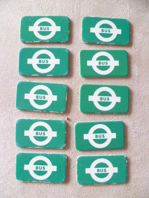 Ravensburger Scotland Yard - Ersatzteile - 10x Ticket Bus