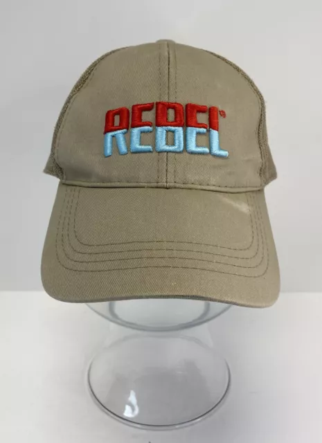 VINTAGE REBEL LURES Fishing Snapback Patch Hat Cap Blue mesh trucker USA  Rare $60.00 - PicClick