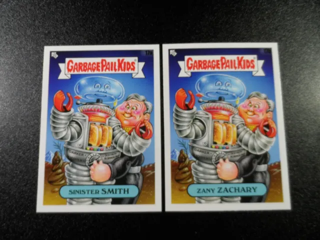 Lost in Space B9 Robot Dr Smith Spoof Garbage Pail Kids 2 Card Set