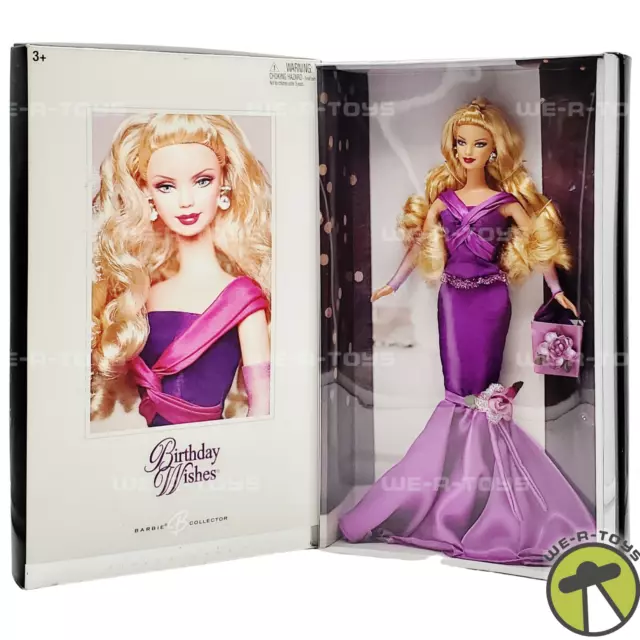 Barbie Geburtstag Wünsche Silber Label Sammler Puppe 2004 Mattel Nr. C6228 NRFB