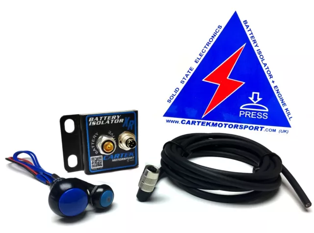 CARTEK Motorsport Battery Isolator XR kit Blue Ext. Button R R32 VR6 S3 RS3 TTRS