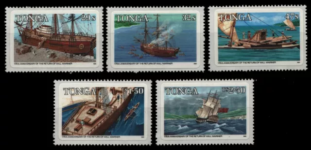 Tonga 1985 - Mi-Nr. 914-918 B ** - MNH - Schiffe / Ships