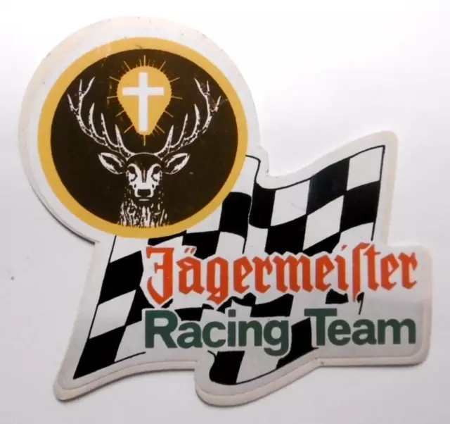 Werbe-Aufkleber Jägermeister Racing-Team 70er Jahre Motorsport Touren Proto