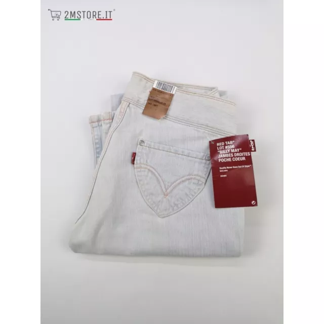 LEVI'S RED TAB WHITE COTTON LOT #556 BILLY MAY HEART POCKET