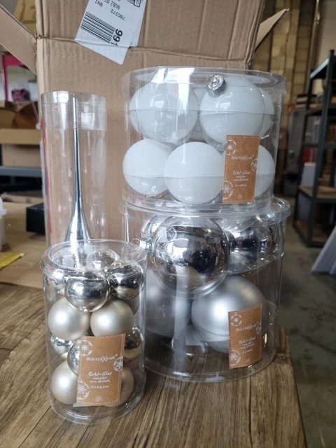 33-teiliges Weihnachtsbau-Set - weiß - Brandneu in Verpackung