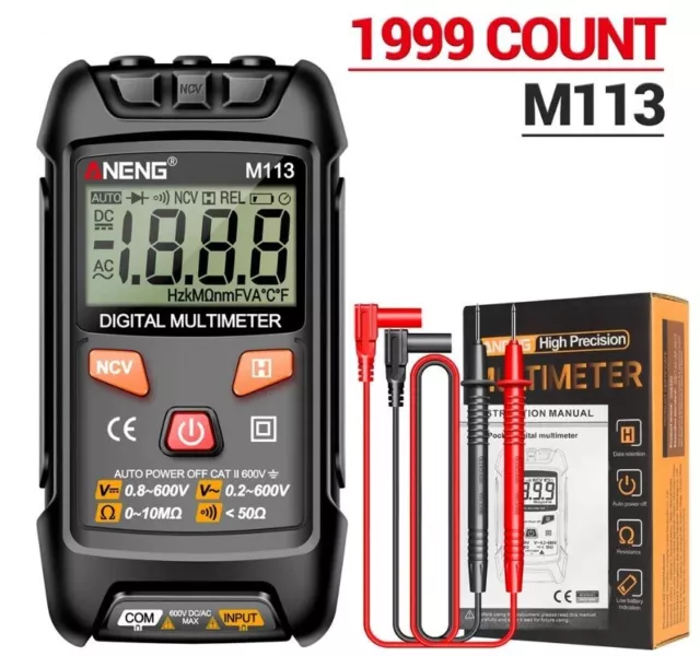 Multimetro Digitale ANENG M113 1999 conteggi  automatico