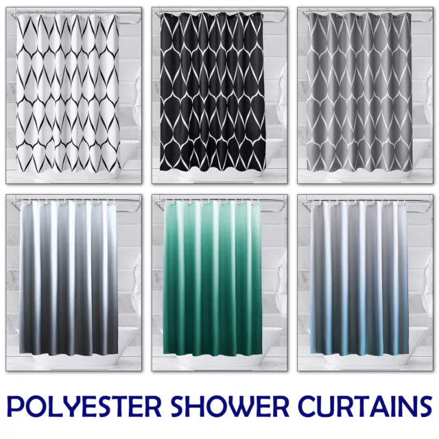 Badezimmer Duschvorhang Wasserdicht Polyester Stoff Modern Bad Panel Vorhänge