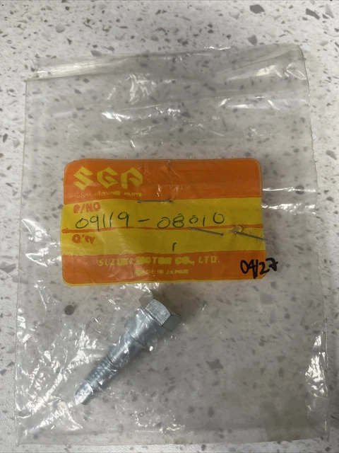 New Suzuki 09119-08010 Kick Starter Lever Bolt B100P B105P Kt120