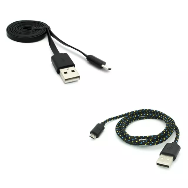 6ft and 10ft Micro USB Cable Power Fast Charger Cords for Phones Tablets