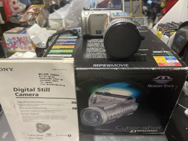 Sony Cybershot DSC-F505 Camera Digital Compact Camera With Box