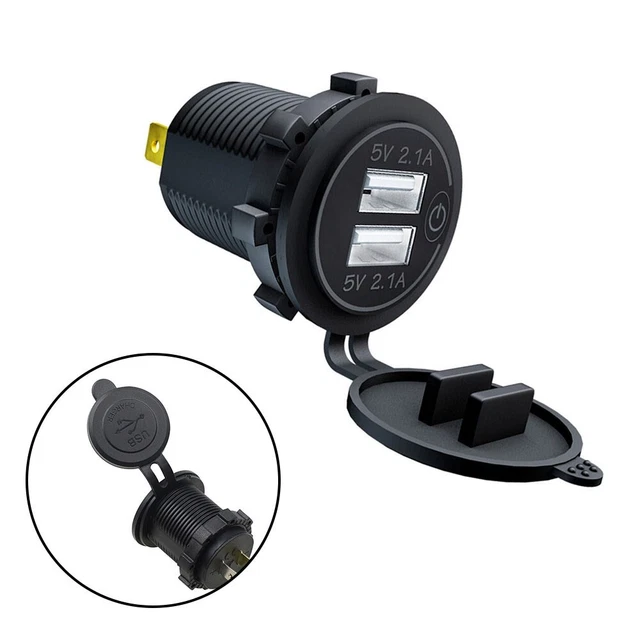Caricabatterie auto doppie porte USB per navigazione e adattatore di alimentazione GPS 12V24V