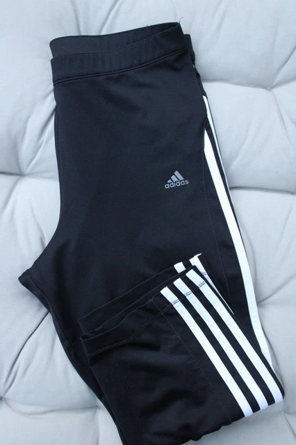 Pantaloni Adidas Capri legging stretti neri Climalite taglia 176