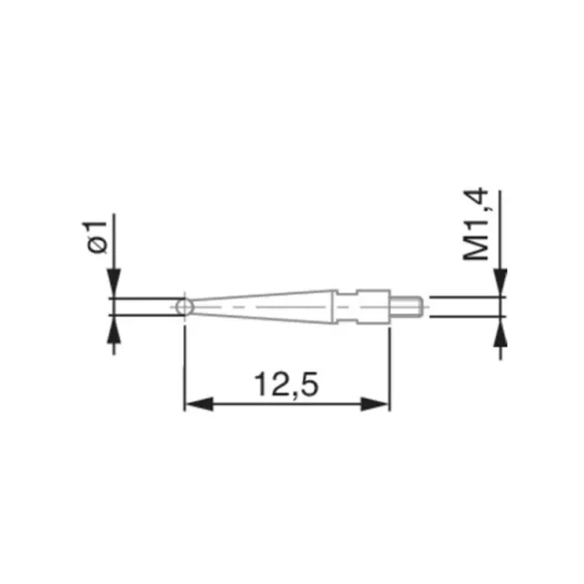 For Tesatast Dial Test Indicator 1mm Contact Points Brown & Sharpe TESA 18.60201