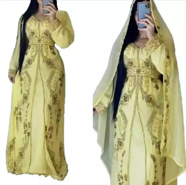 Sale Dubai Moroccan Islamic Caftan Arabic Fancy Women Gown Dresses Takshita