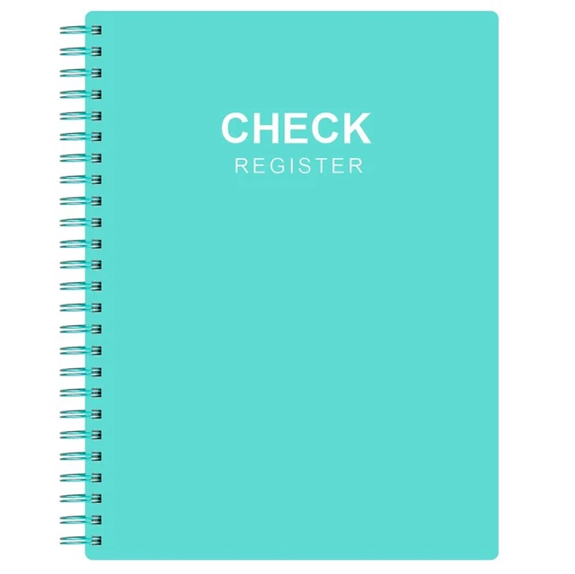 Check Register A5 Checkbook Log with Check & Transaction Registers Bank for