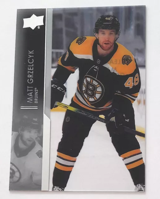 2021-22 Upper Deck Clear Cut Parallel #16 Matt Grzelczk Boston Bruins