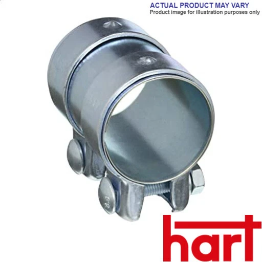 Topran Fascetta Scarico – Connettore Tubo 50mm – Doppio Collare – Per VW Golf, Audi A3, Polo
