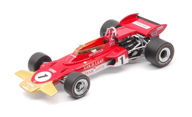 Model Car formula 1 F1 Scale 1:43 Quartzo Lotus 72D Fittipaldi 1970 Gp
