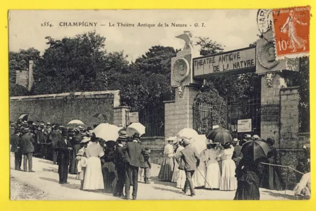cpa 94 - CHAMPIGNY sur MARNE Le THEATRE ANTIQUE de la NATURE Belle Animations