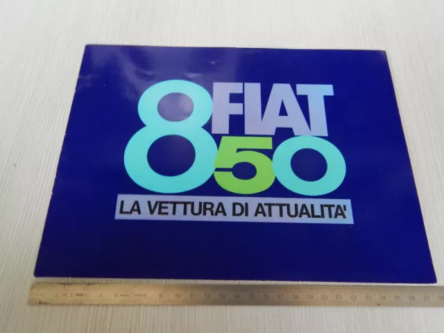 Brochure Originale Fiat 850 In Italiano Depliant Prospekt